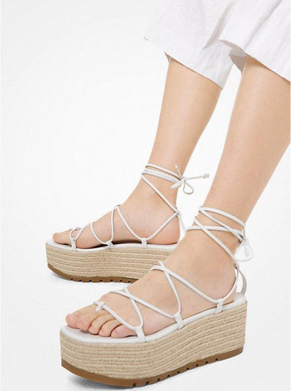 Mabal Leather Flatform Sandal