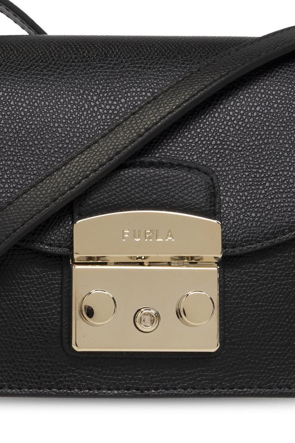 Furla Metropolis Logo-Engraved Mini Crossbody Bag