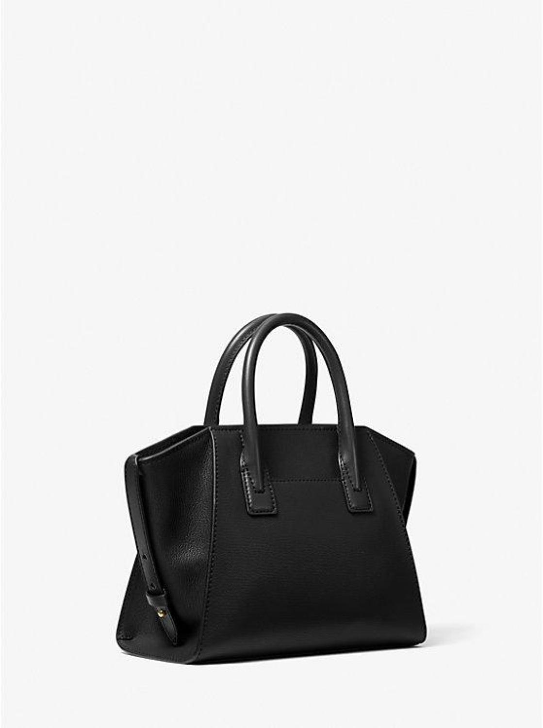 Avril Small Leather Top-Zip Satchel