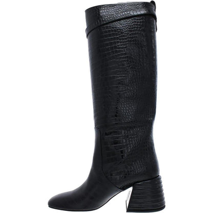 Womens Pull On Casual Knee-High Boots