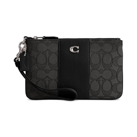 Box Program Signature Jacquard Small Wristlet