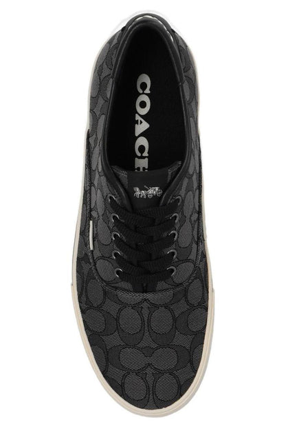 Coach Skate Signature Jacquard Lace-Up Sneakers