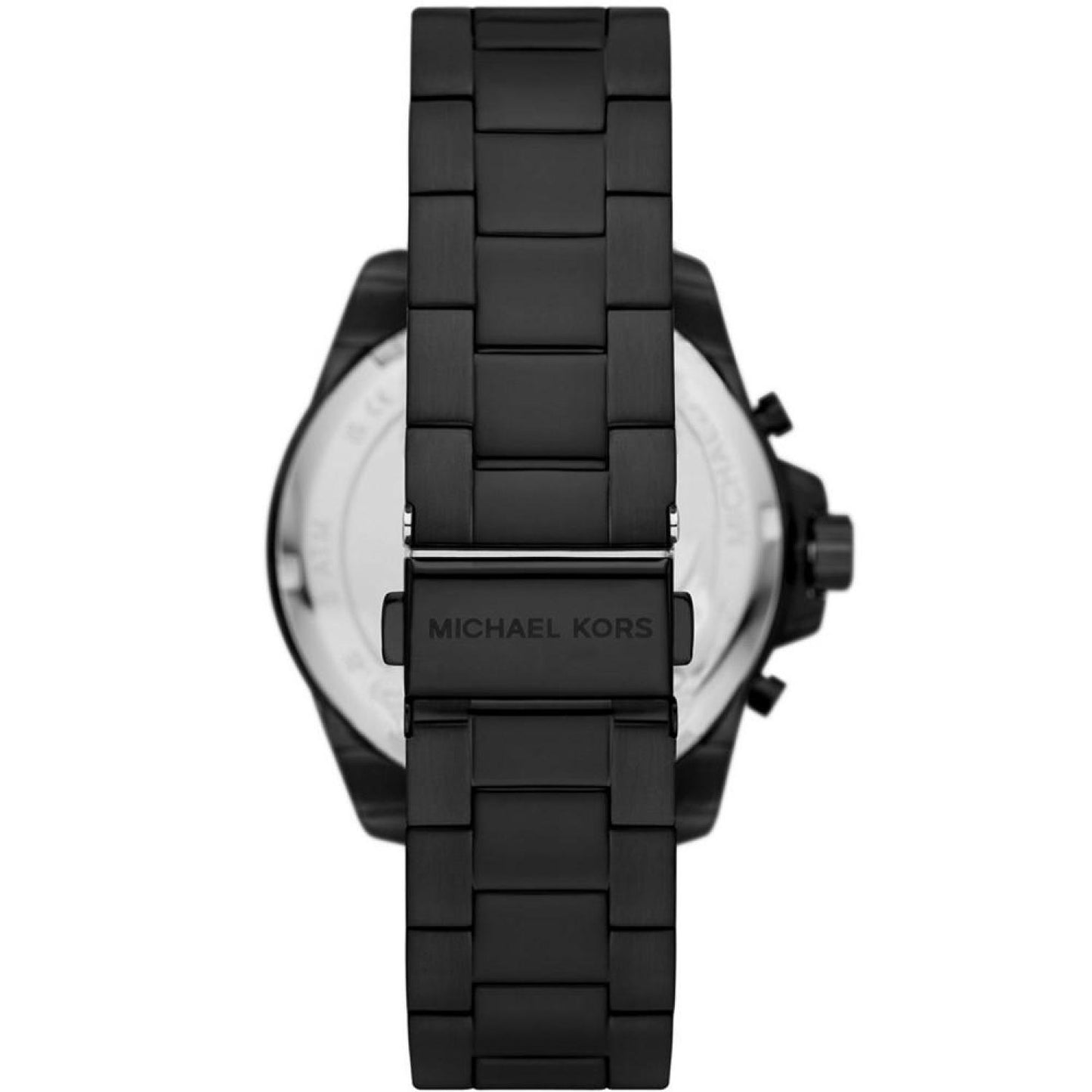 Men's Wren Black Ion Plated Two-Tone Stainless Steel Bracelet Watch, 44mm