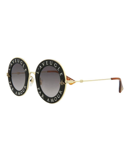 Round-Frame Metal Sunglasses