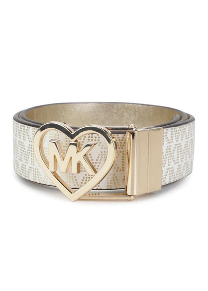 Michael Kors Kids Monogram-Printed Logo Buckled Reversible Belt