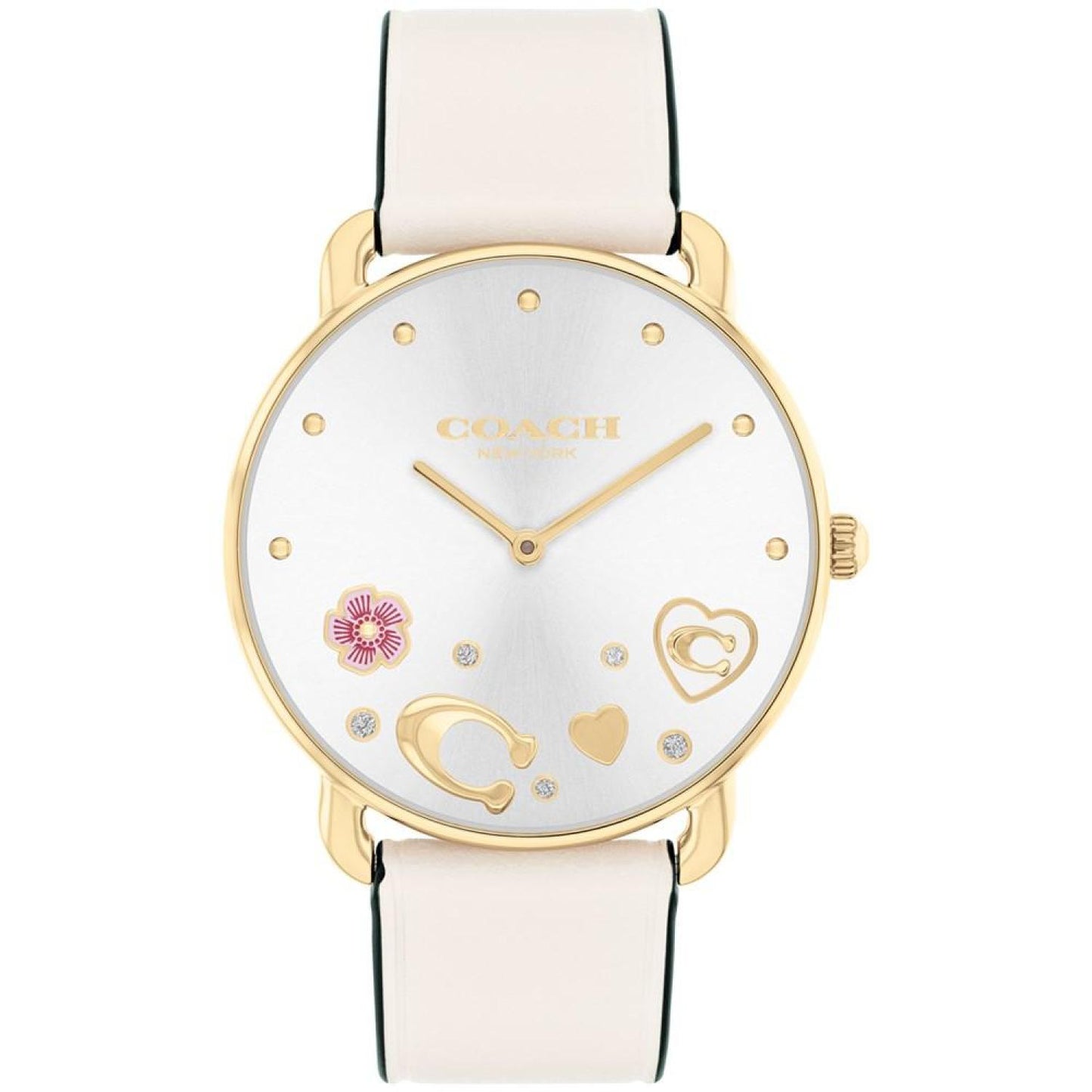 Women's Elliot Chalk Leather Strap Watch 36mm