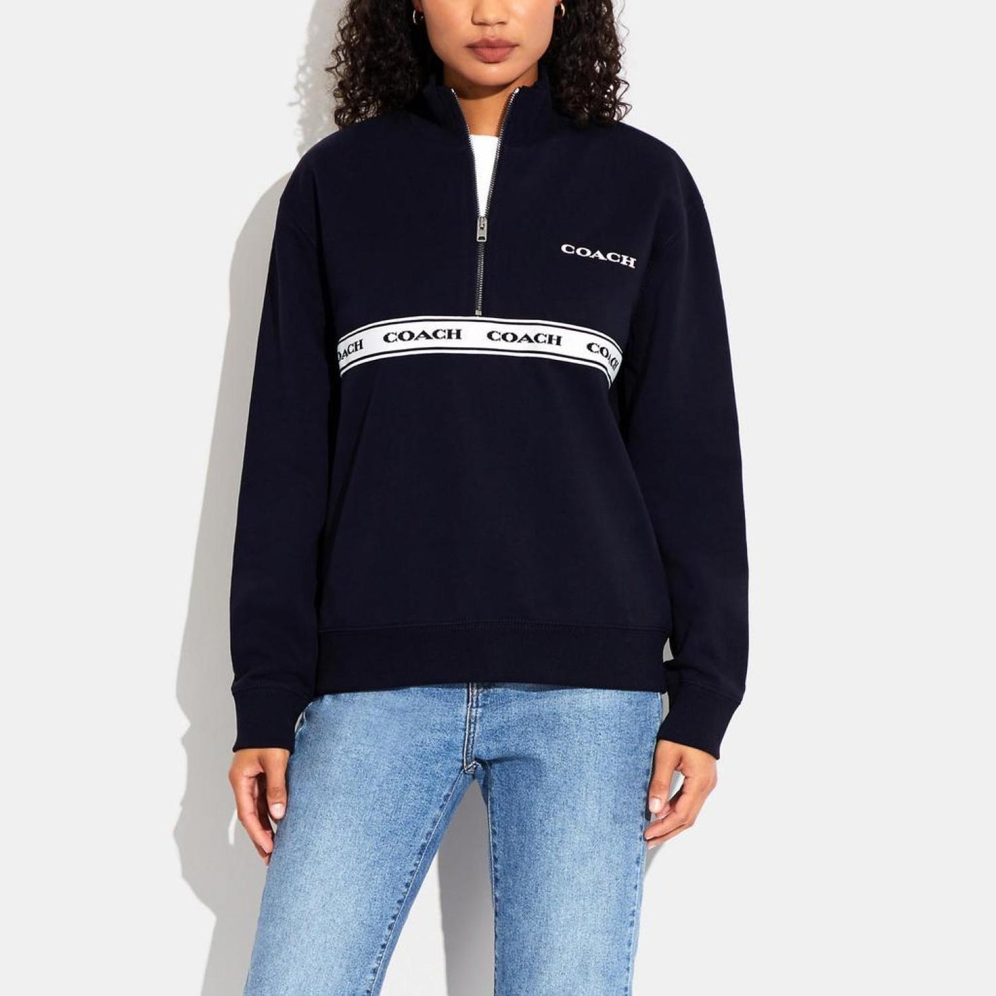 Coach Outlet Essential Half Zip Sweatshirt