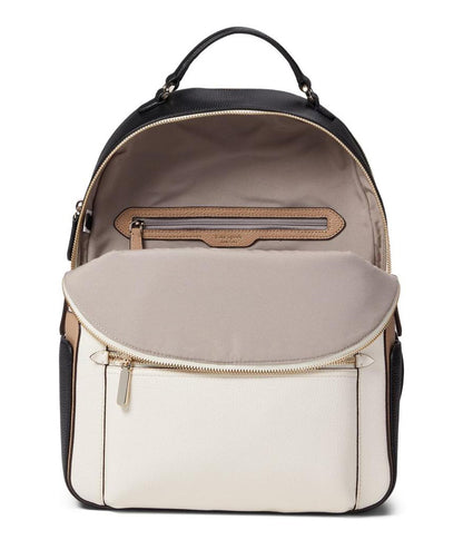 Hudson Color-Blocked Pebbled Leather Large Backpack