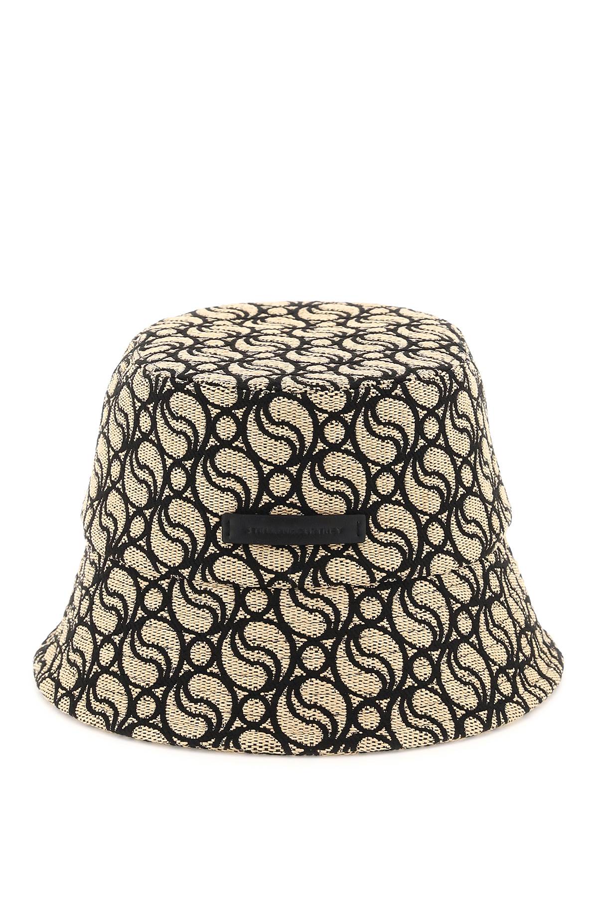 Stella mccartney s-wave woven straw bucket hat