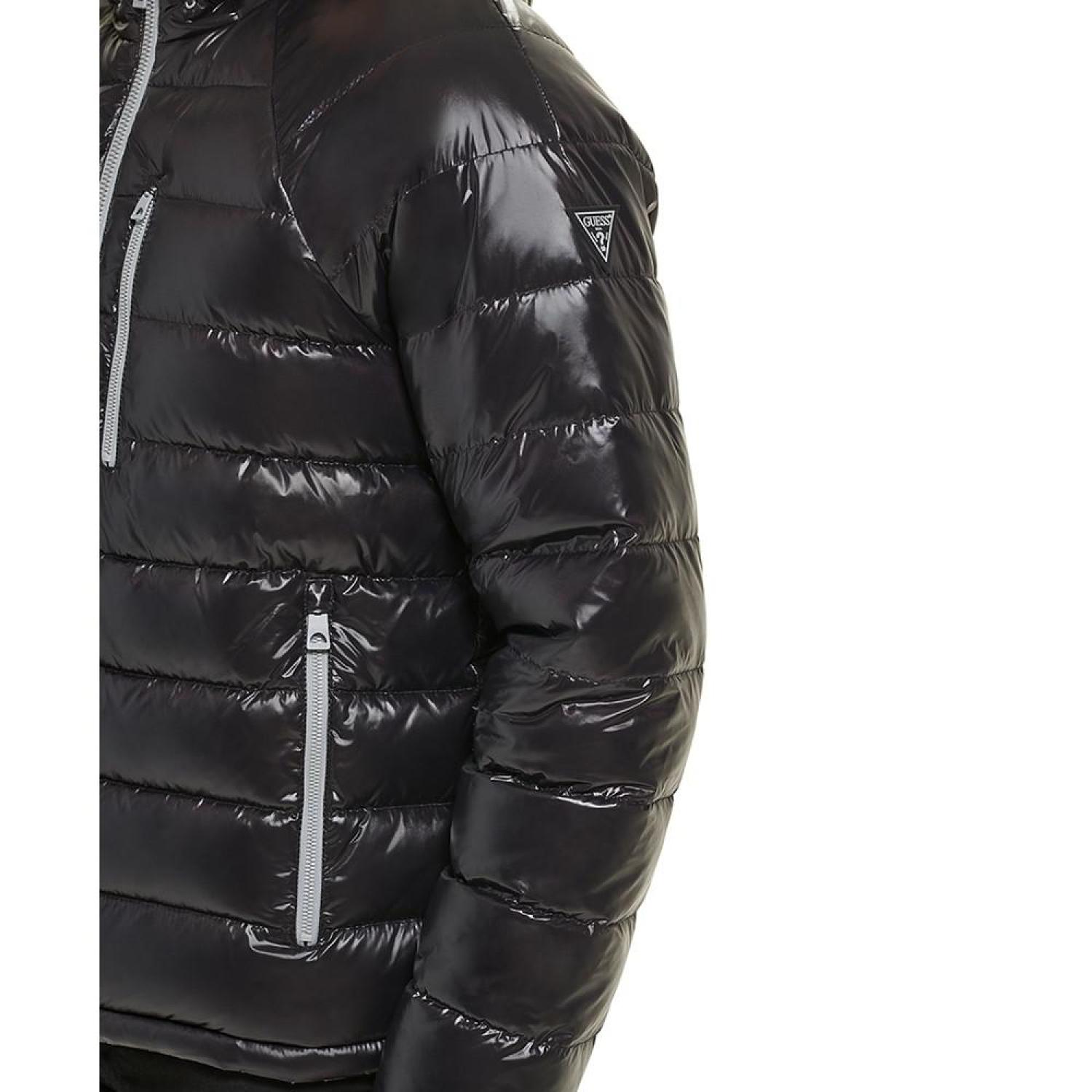 Guess men's outlet reversible puffer jacket