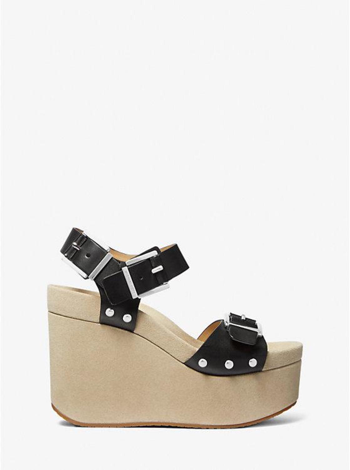 Colby Leather Wedge Sandal