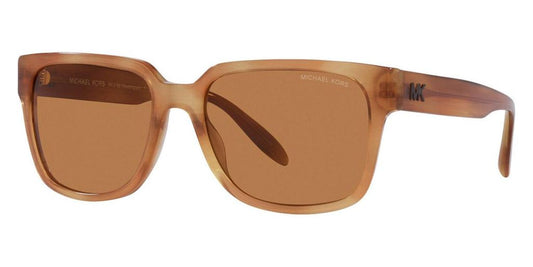 Michael Kors Men's MK2188-312293 Washington 57mm Amber Horn Sunglasses