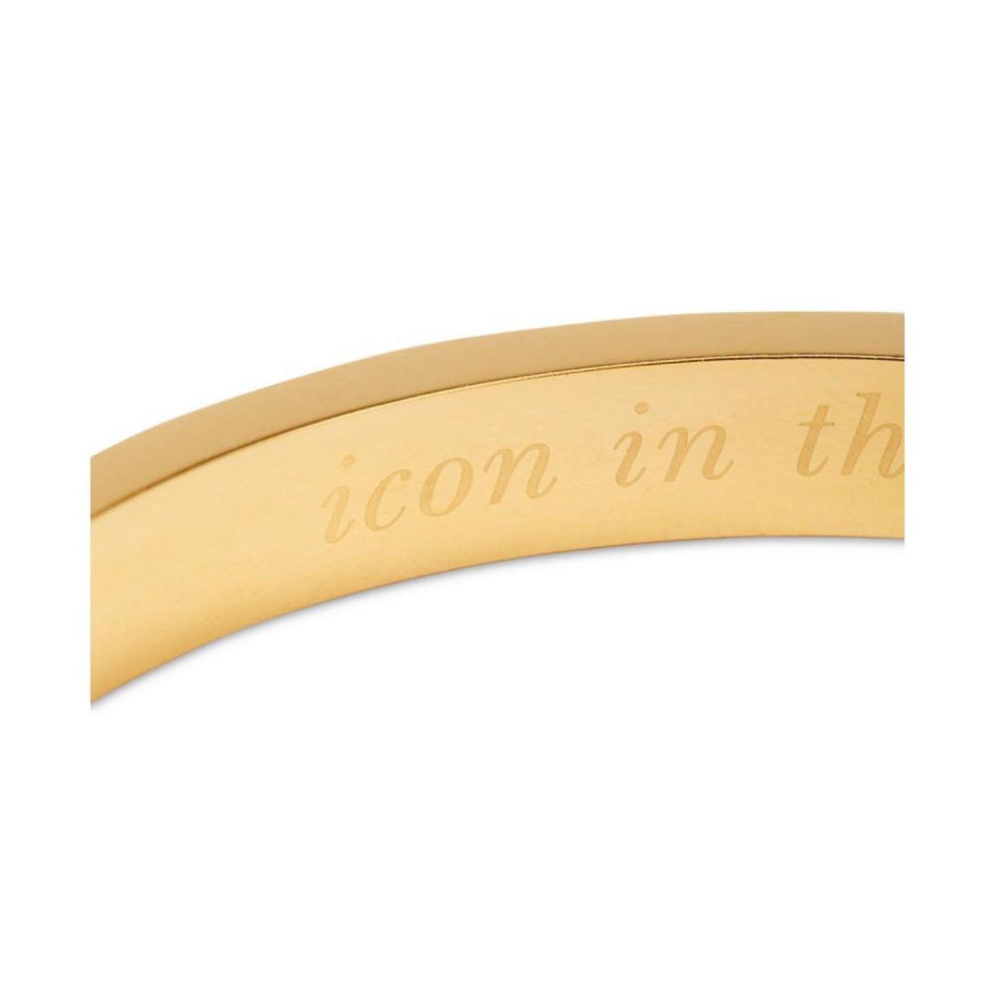 Gold-Tone Never A Dull Moment Color Inlay Bangle Bracelet