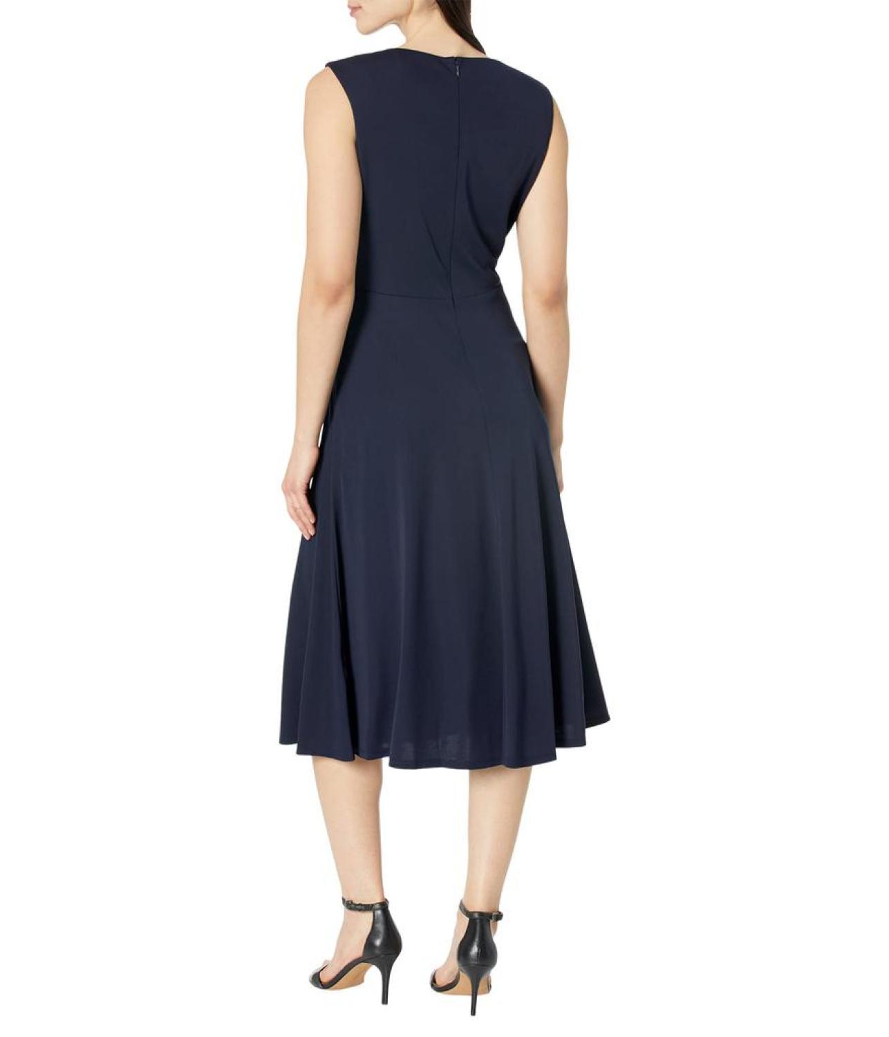 Twist Front Jersey Dress