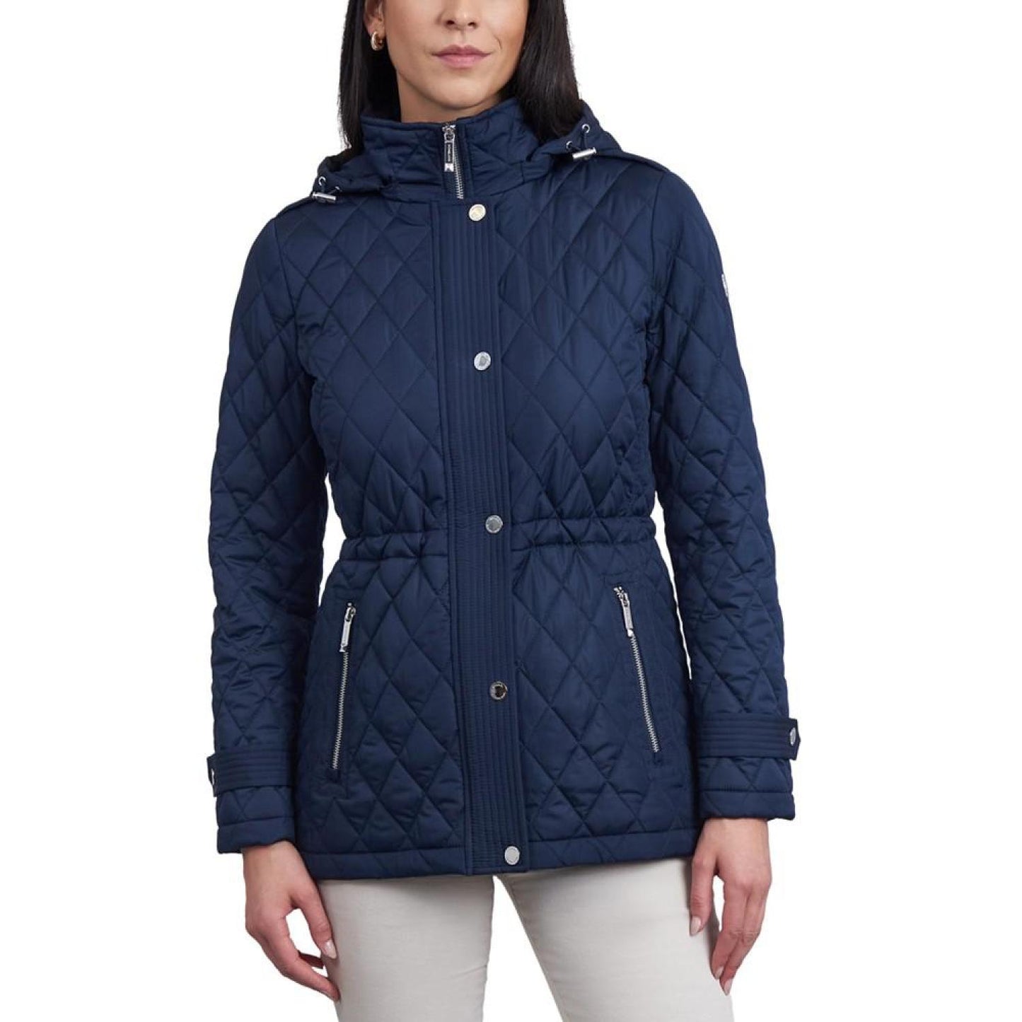 Women's Quilted Hooded Anorak Coat