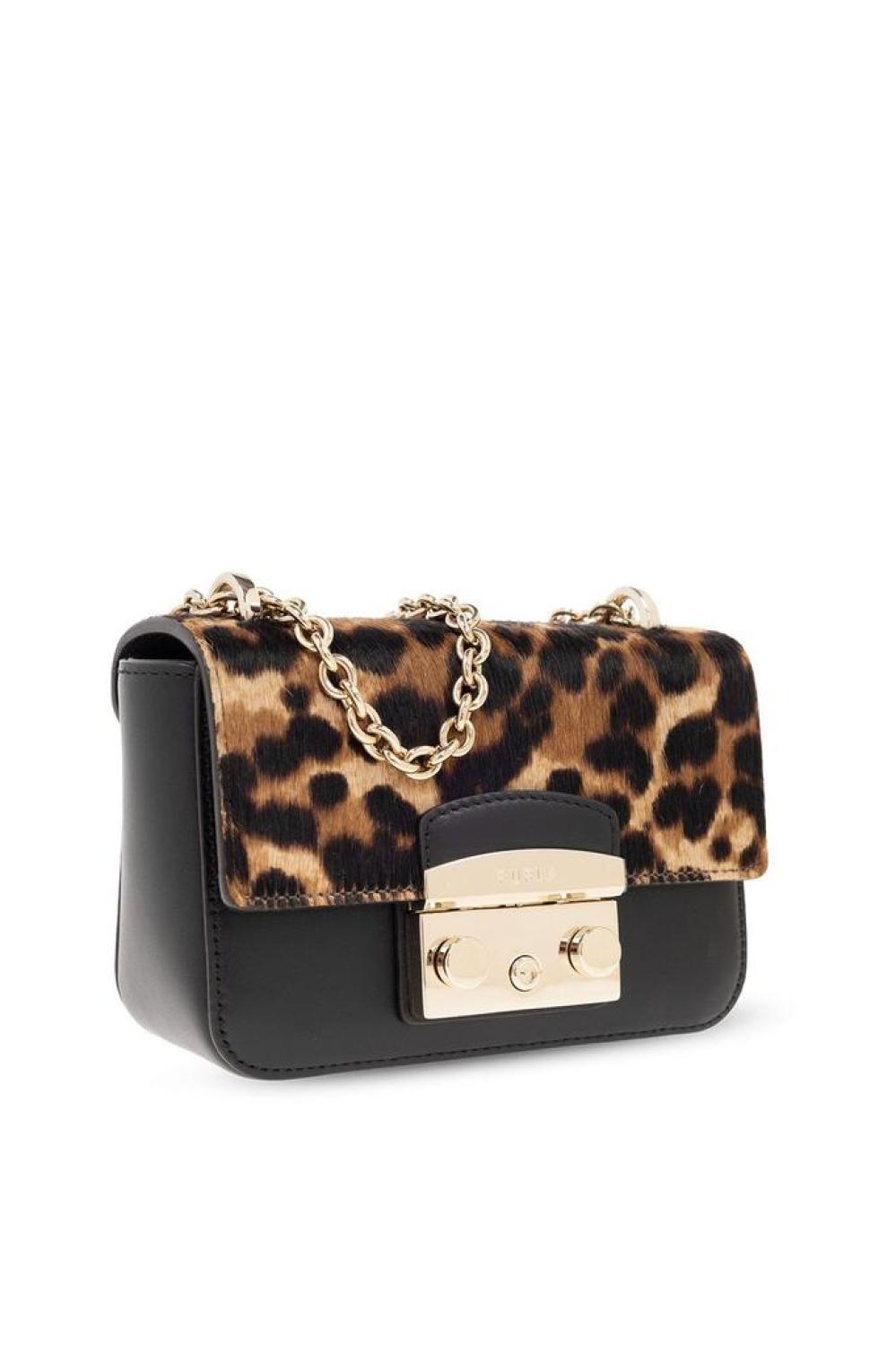 Furla Metropolis Leopard Printed Shoulder Bag