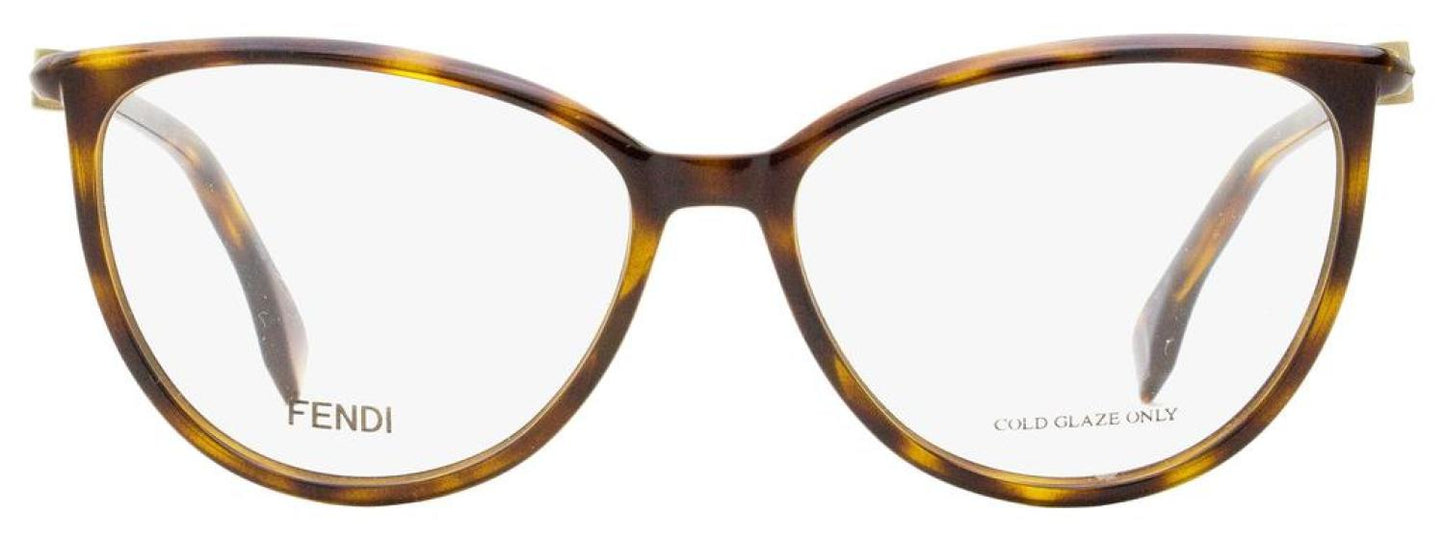 Fendi Women's Oval Eyeglasses FF0462 086 Dark Havana 54mm