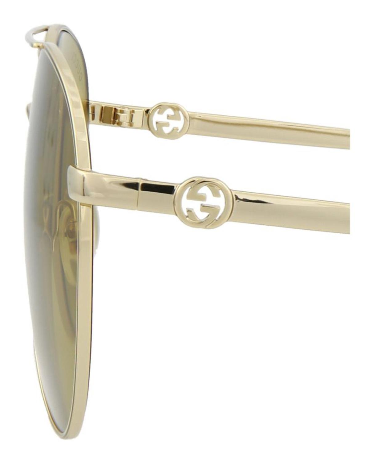 Aviator-Frame Metal Sunglasses