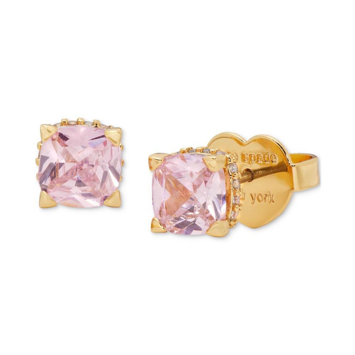 Little Luxuries Pavé & Crystal Square Stud Earrings