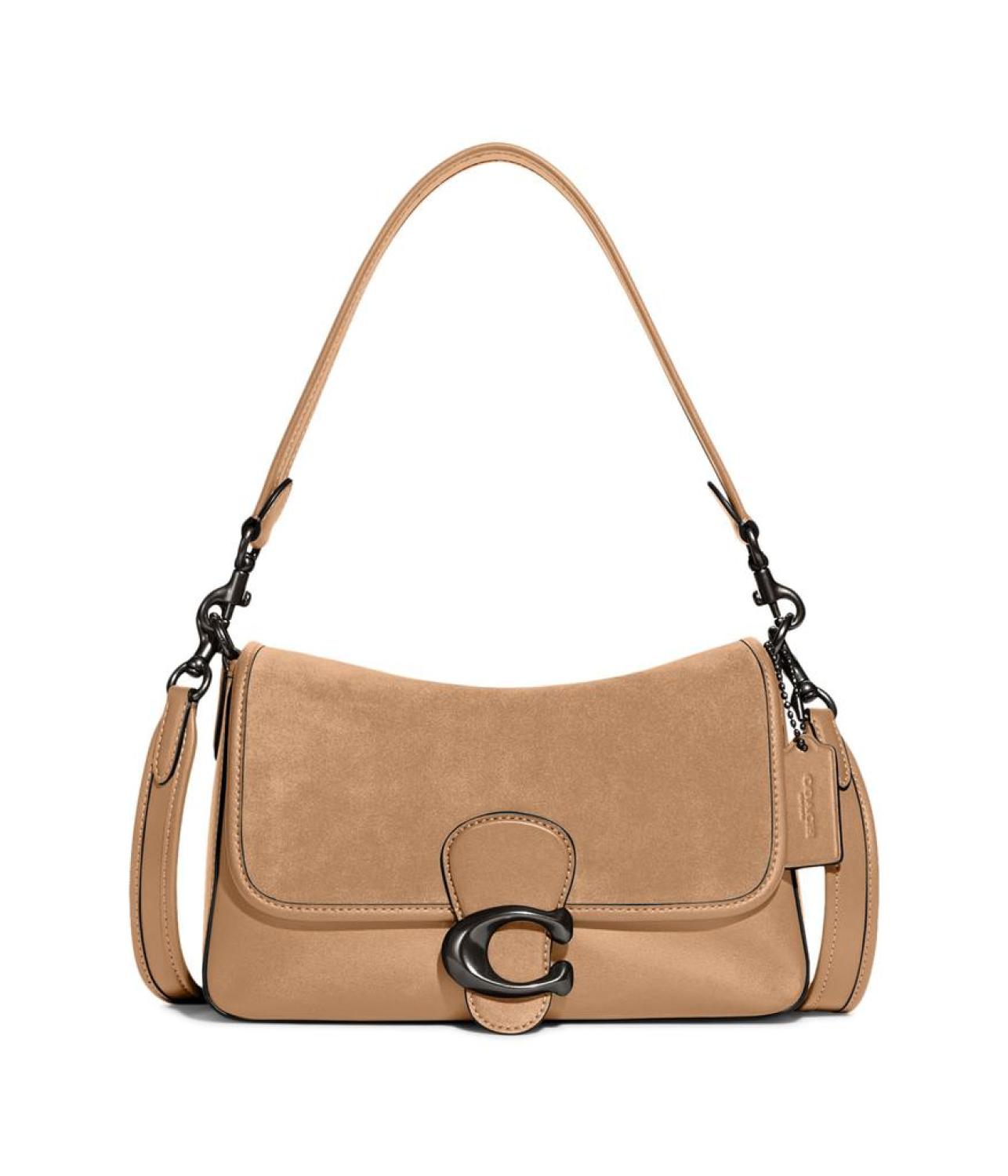 Suede Flap Soft Tabby Shoulder Bag