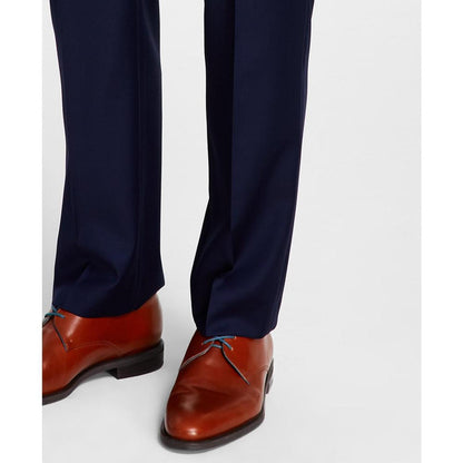 Men's Classic-Fit Wool Stretch Solid Suit Pants