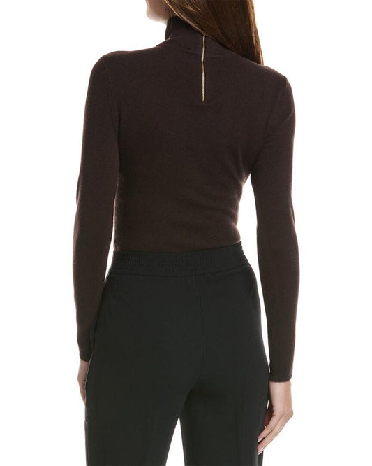 Michael Kors Collection Turtleneck Cashmere-Blend Bodysuit