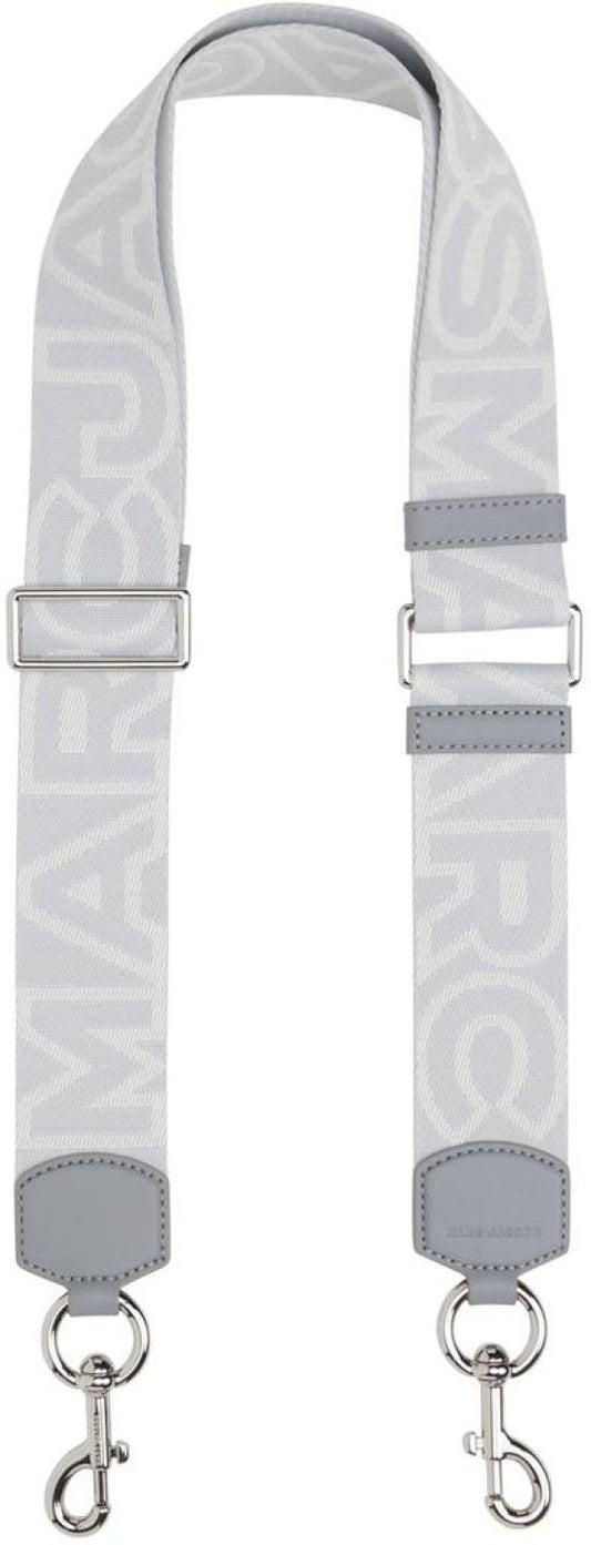 Gray 'The Outline Logo Webbing' Shoulder Strap