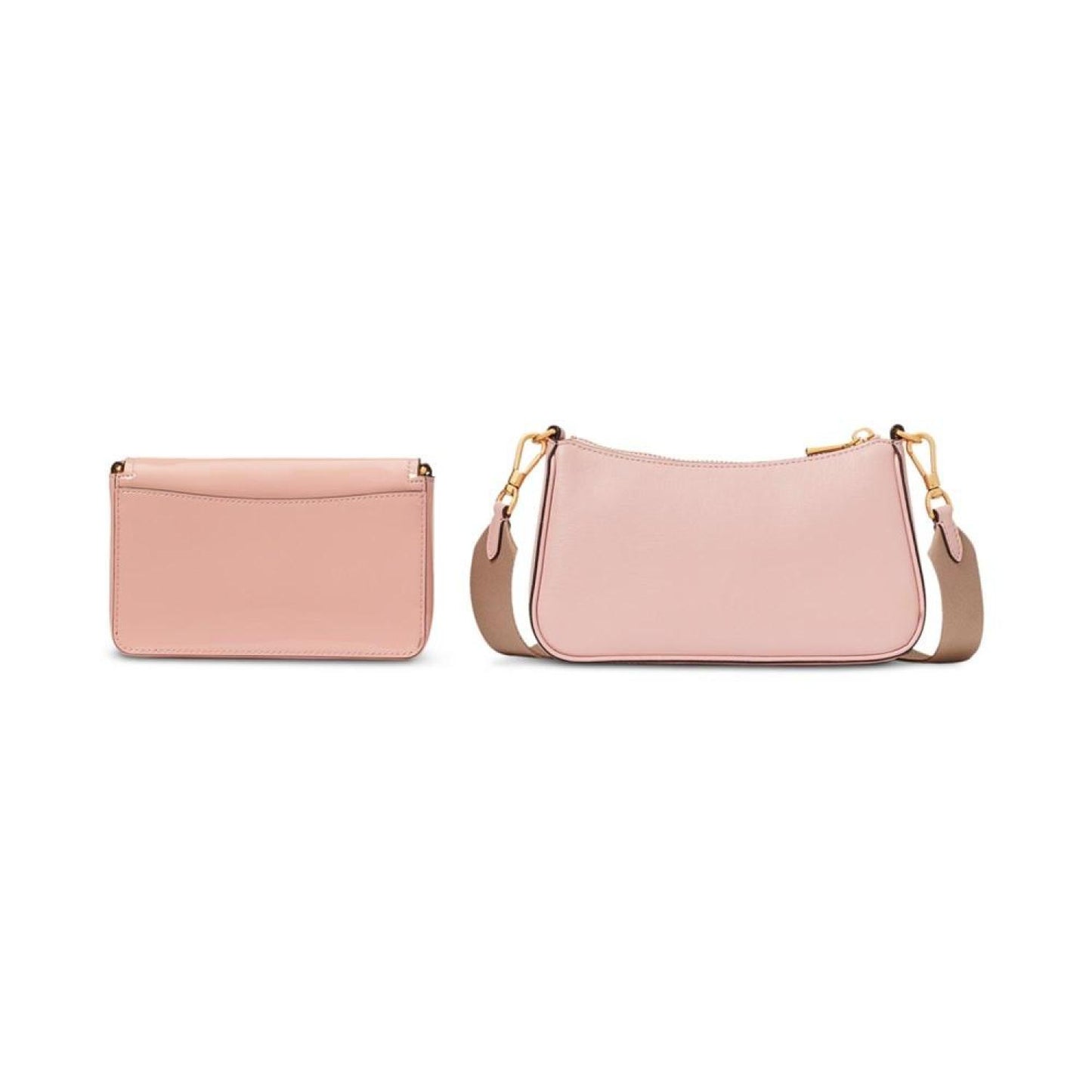 Double Up Saffiano Leather Mini Crossbody