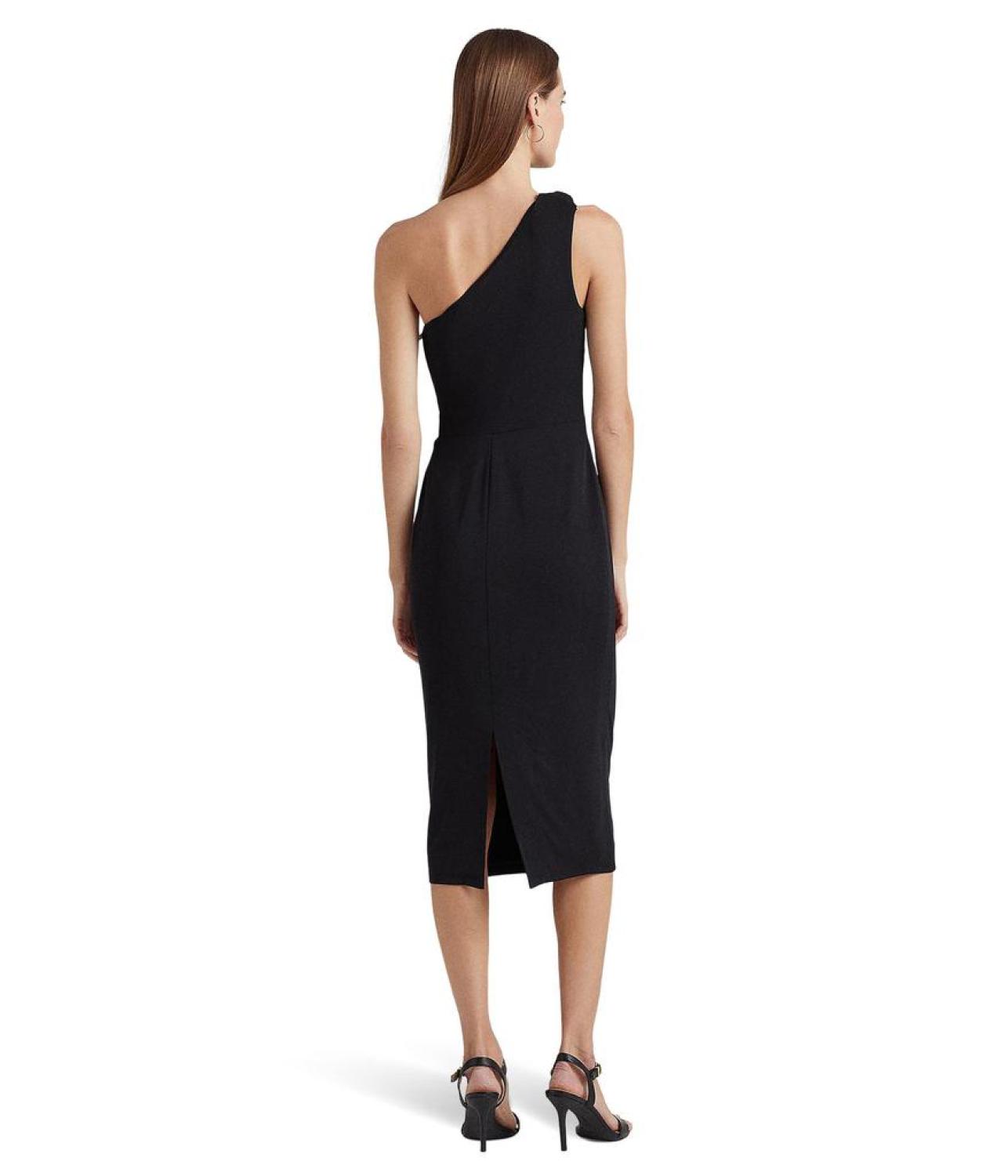 Jersey One-Shoulder Cocktail Dress