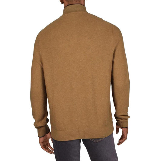 Mens Cotton Half Zip Pullover Sweater