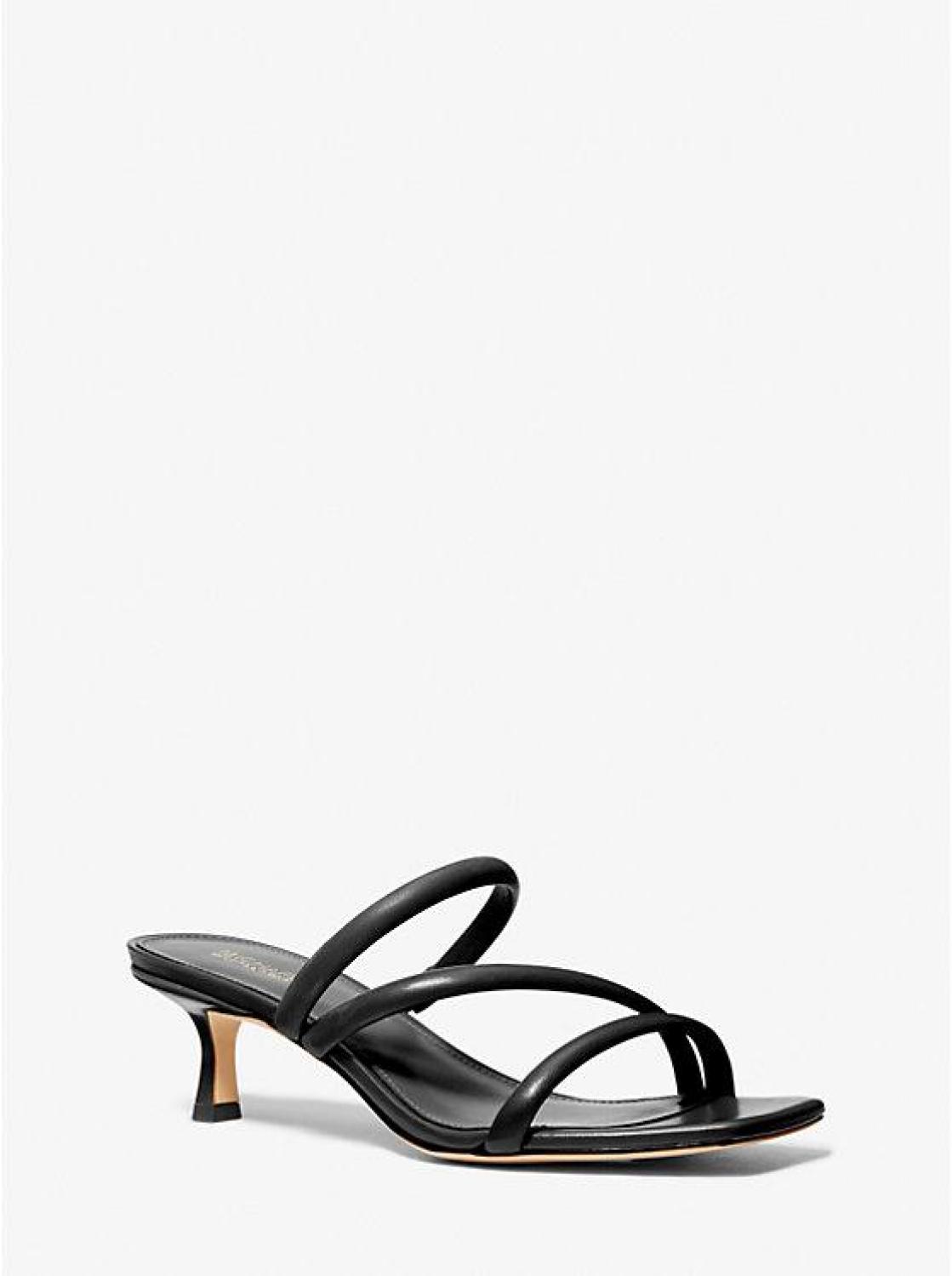 Celia Leather Kitten Sandal