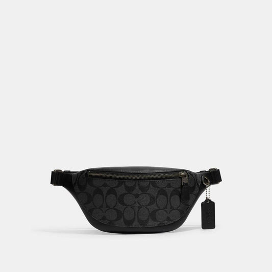 Coach Outlet Warren Mini Belt Bag In Signature Canvas