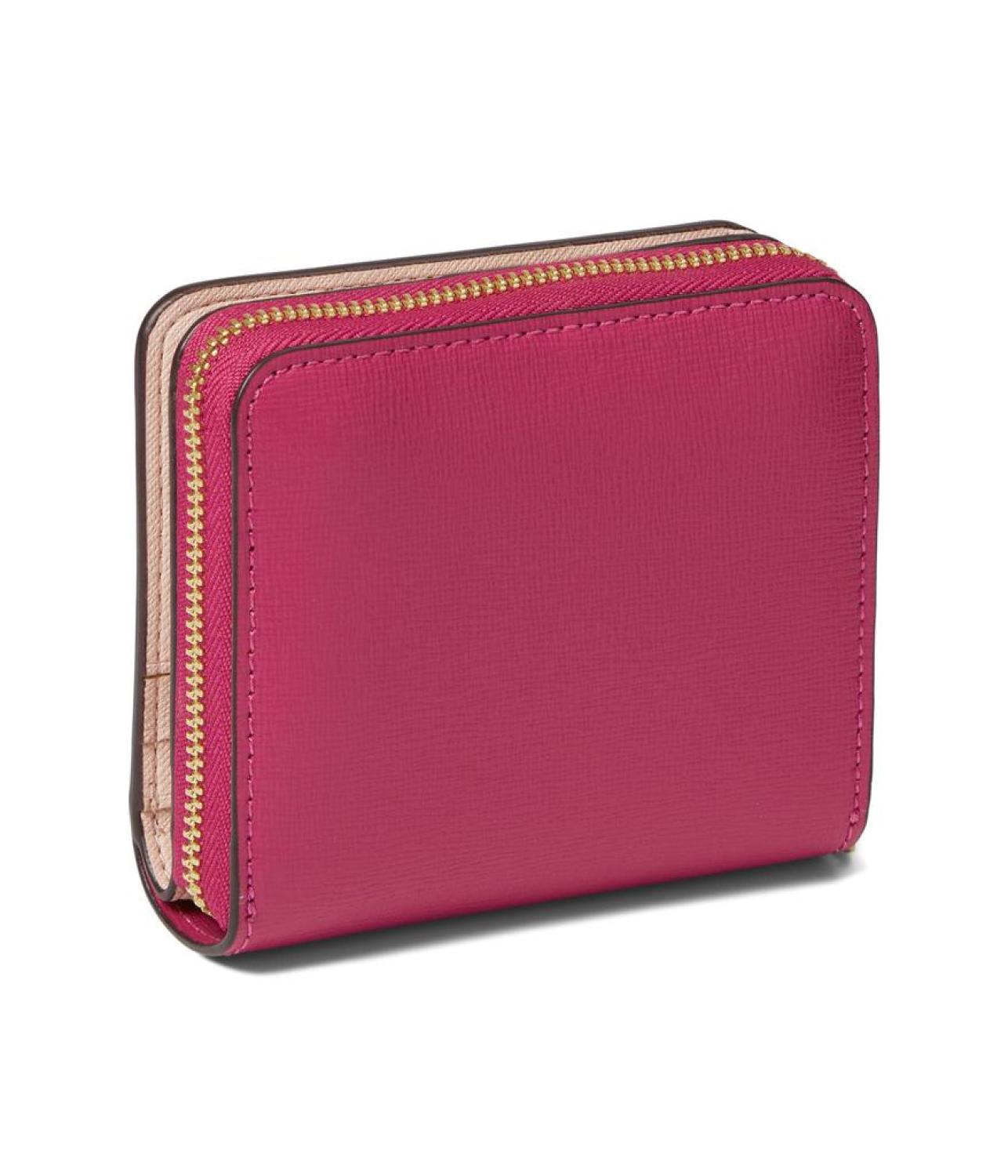 Morgan Saffiano Leather Small Compact Wallet