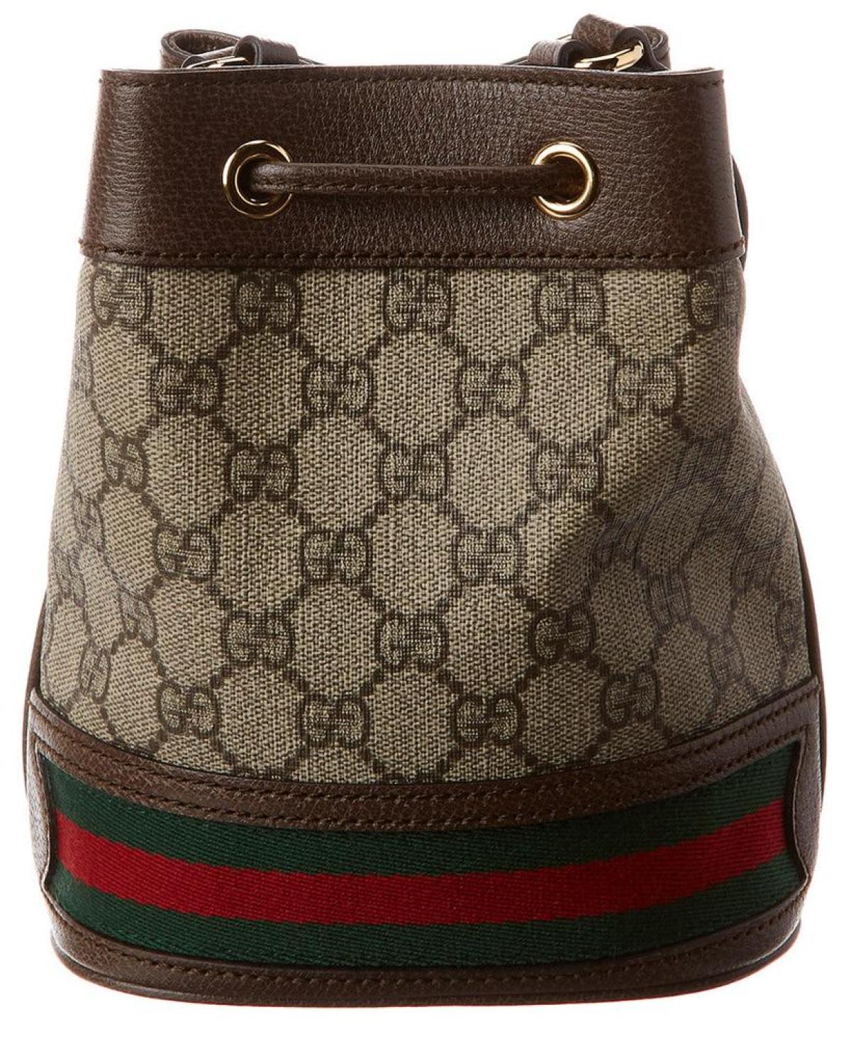 Gucci ophidia mini gg hot sale supreme canvas bucket bag