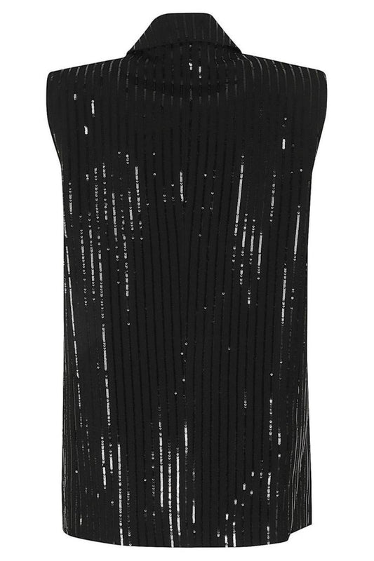 Michael Michael Kors Sequin Embellished Tailored Gilet