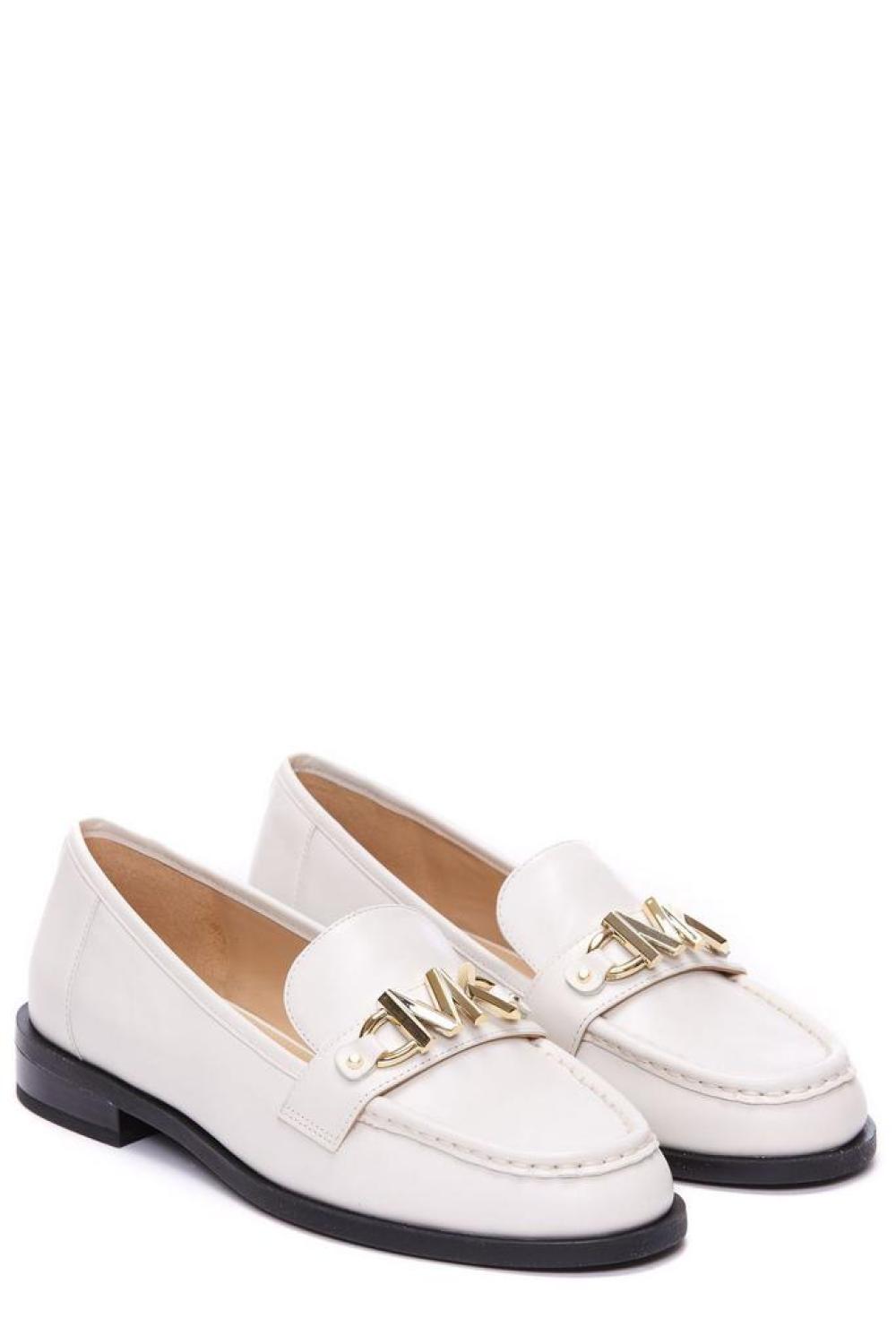 Michael Michael Kors Logo Plaque Round-Toe Loafers