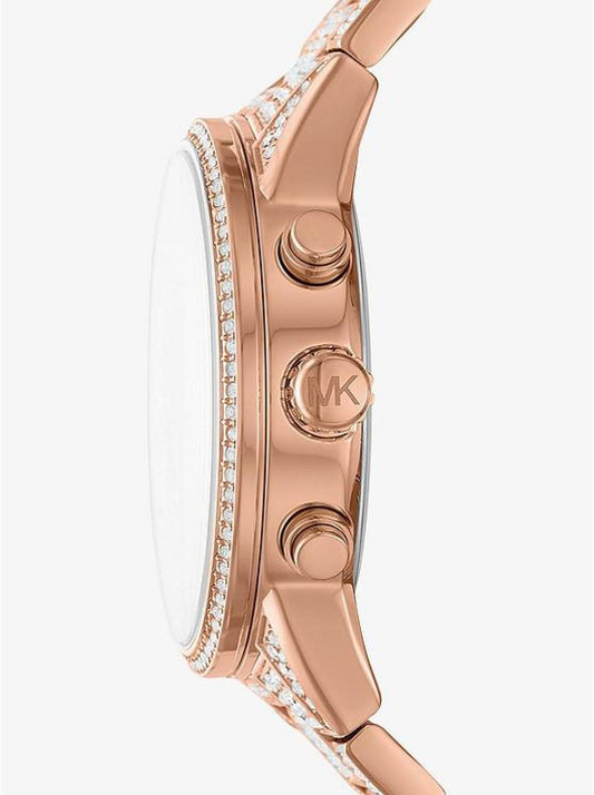 Ritz Pavé Rose Gold-Tone Watch