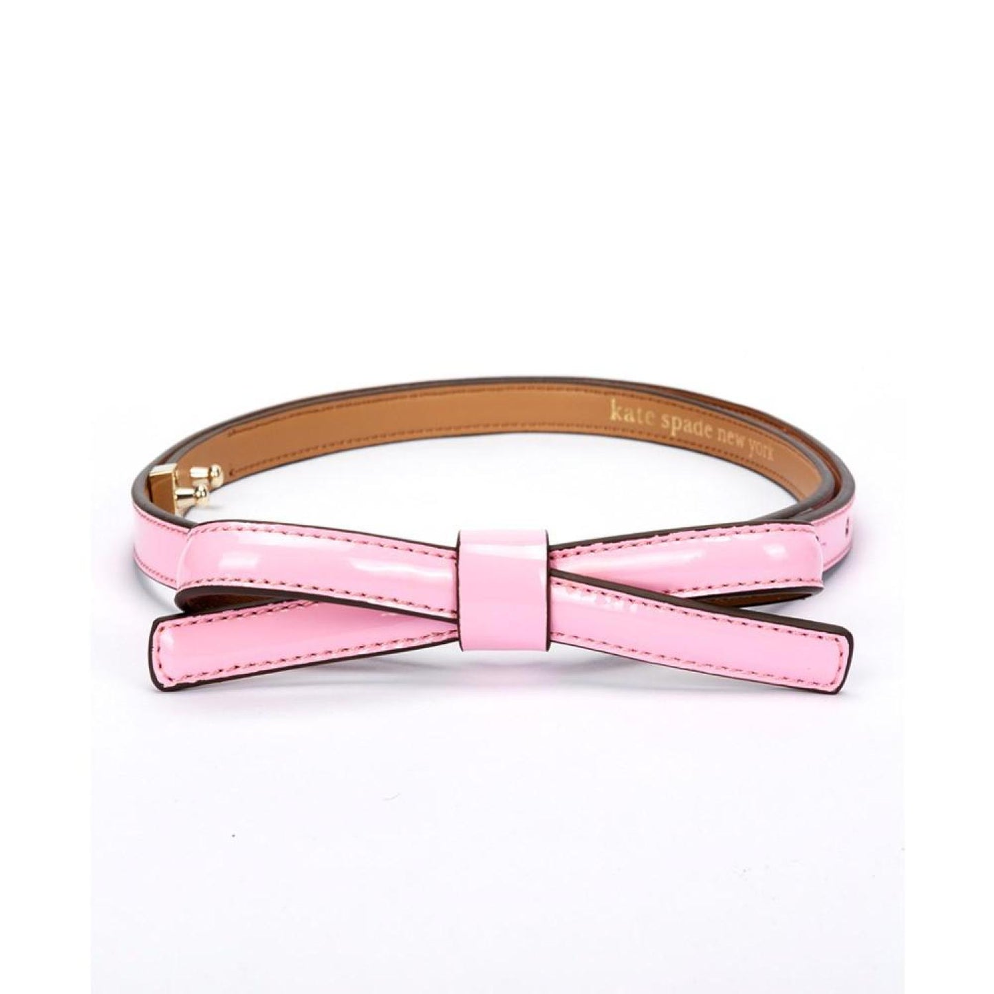 Women's 12mm Patent Shoestring Bow Belt