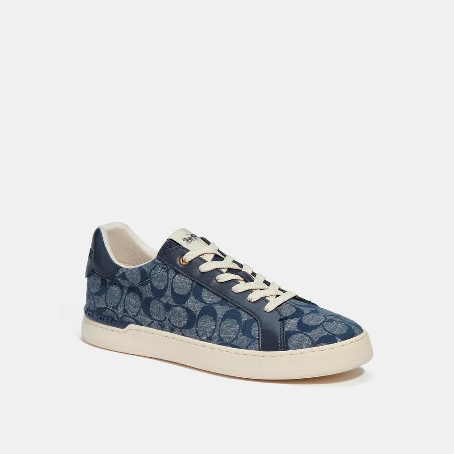 Coach Outlet Clip Low Top Sneaker In Signature Chambray