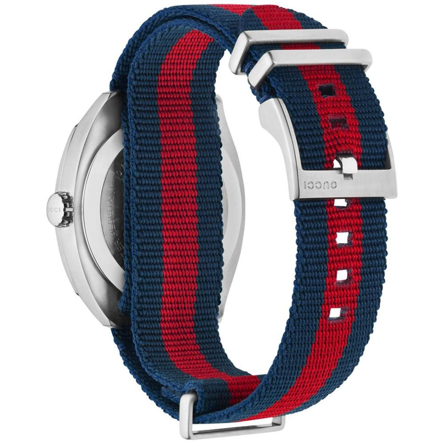 Men's GG2570 Swiss Blue-Red-Blue Web Nylon Strap Watch 41mm YA142304