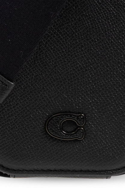 Coach Logo Detailed Zipped Shoulder Bag