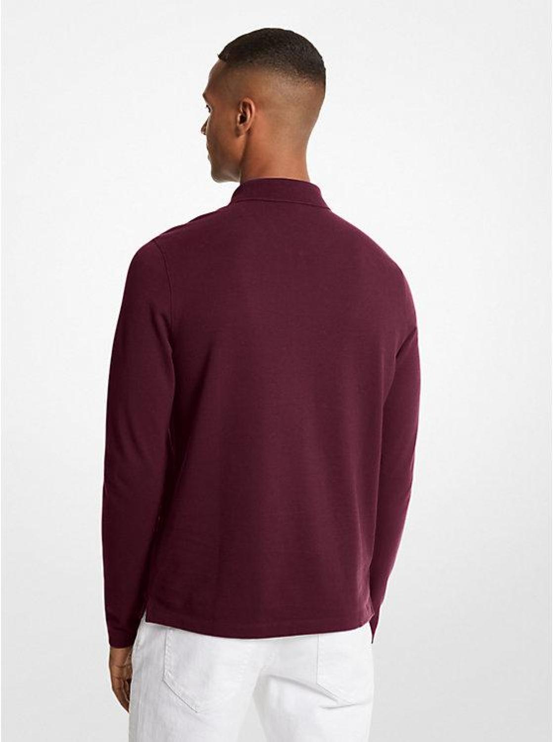 Cotton Half-Zip Polo Sweater