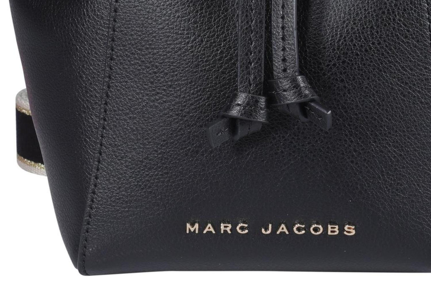 Marc Jacobs Logo Plaque Drawstring Bucket Bag