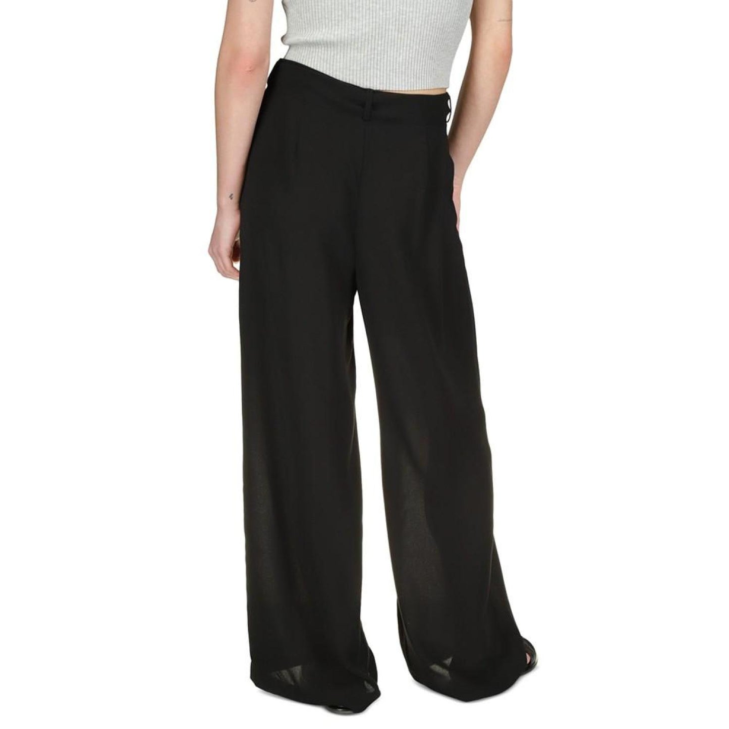 Self-Sash Wide-Leg Pants, Regular & Petite