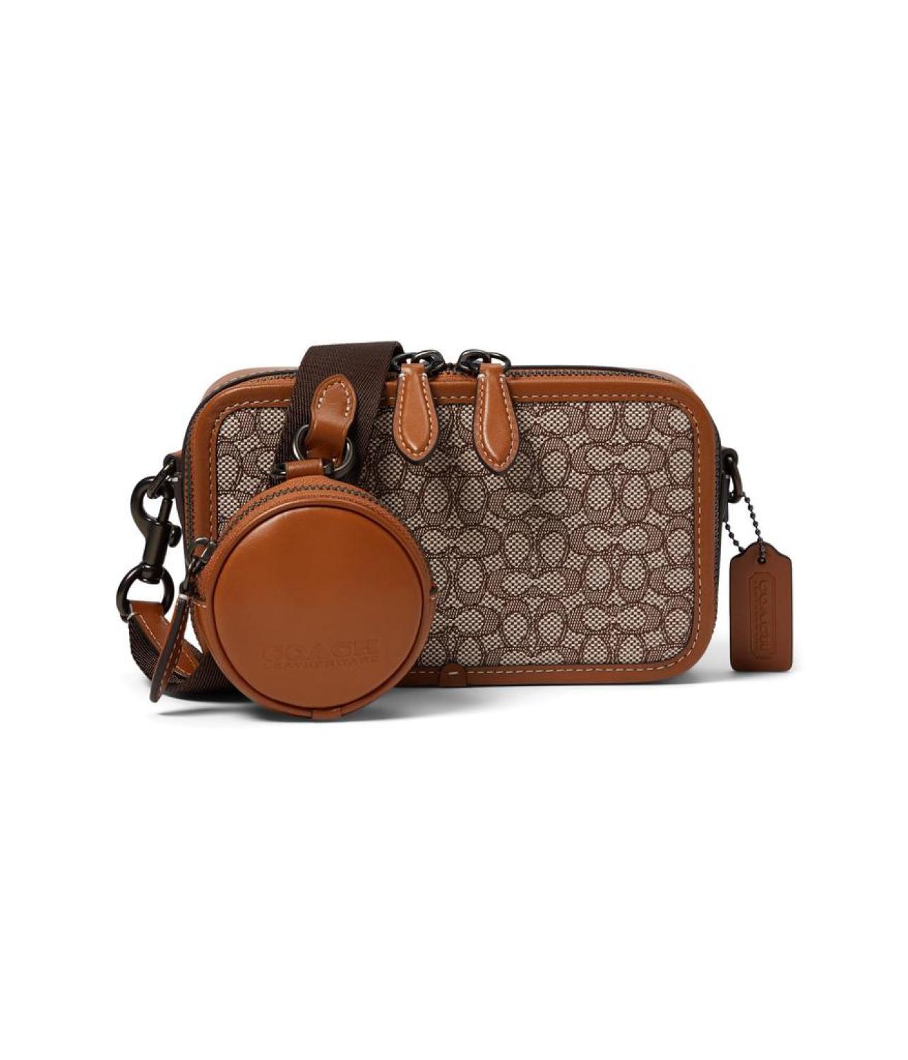 Charter Slim Crossbody in Micro Signature Jacquard