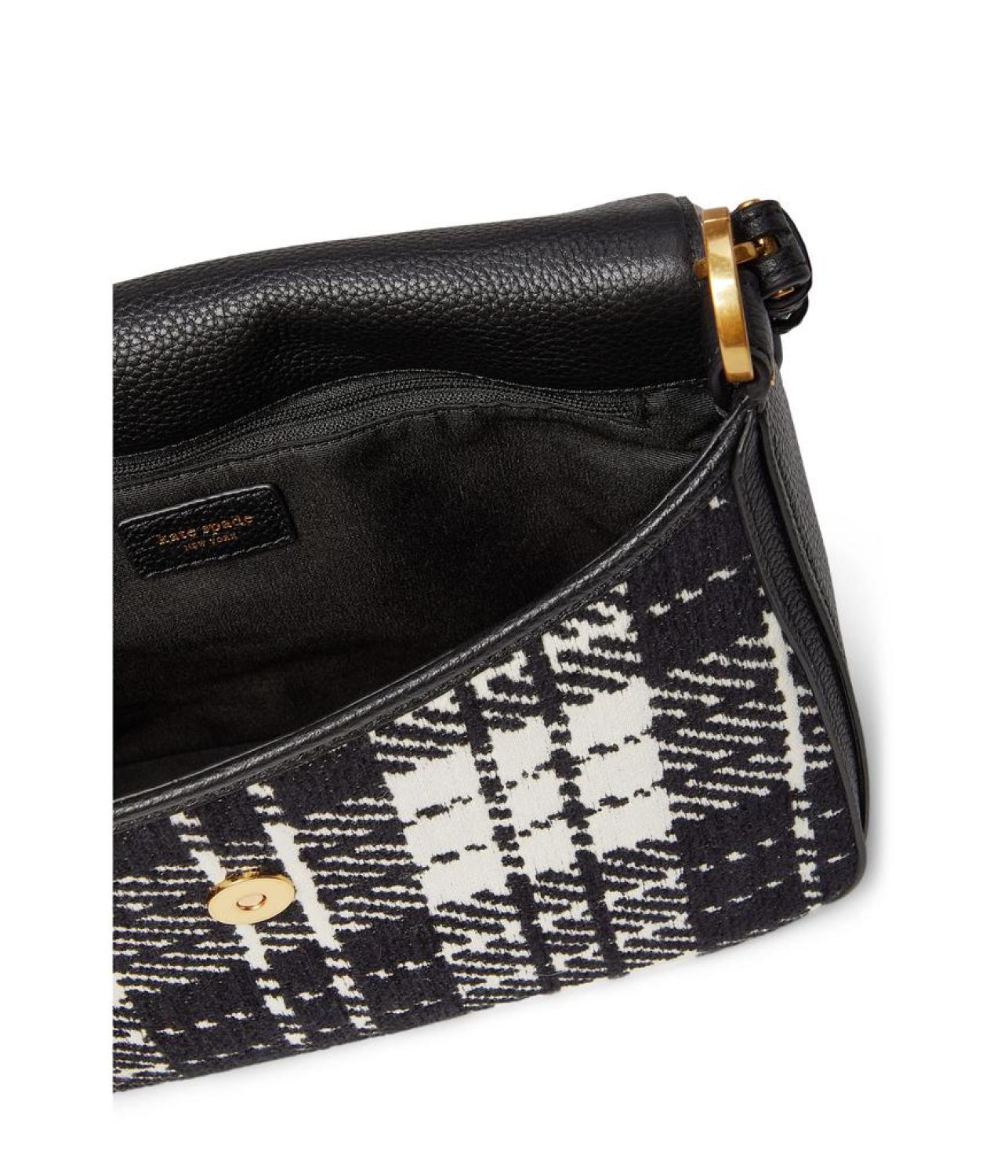 Hudson Plaid Medium Convertible Flap Crossbody