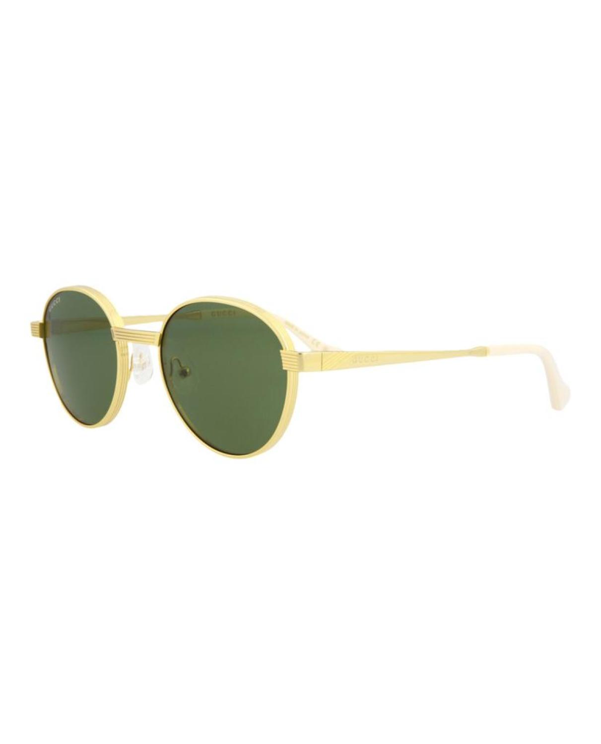 Round-Frame Metal Sunglasses