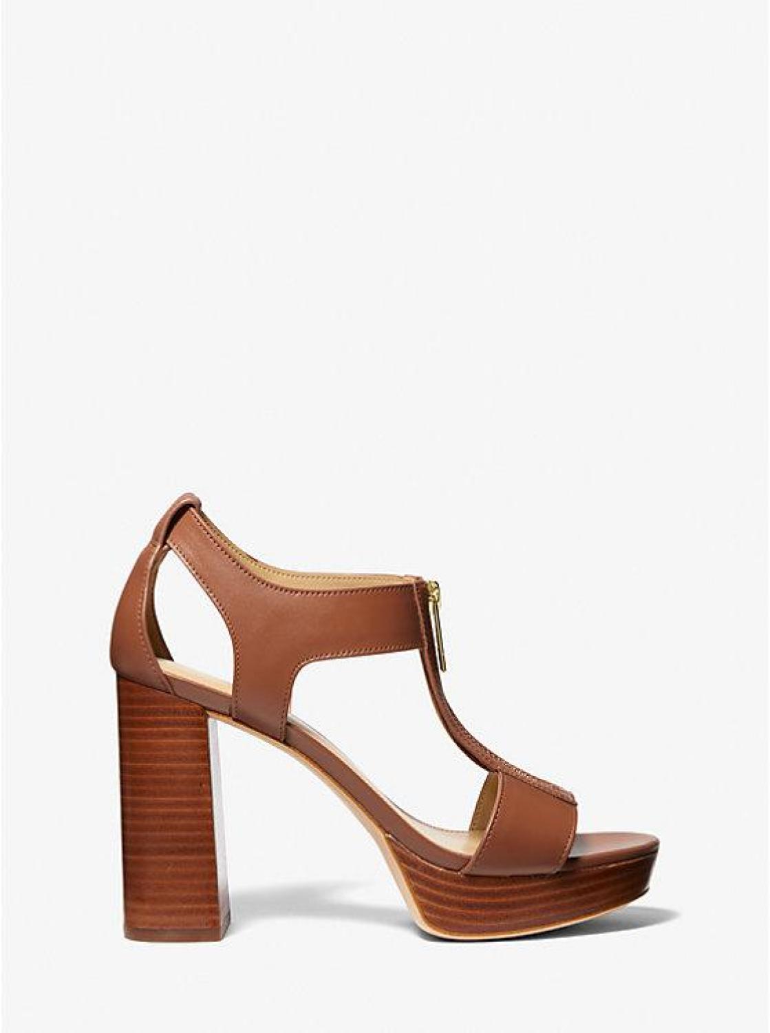 Berkley Leather Block-Heel Sandal