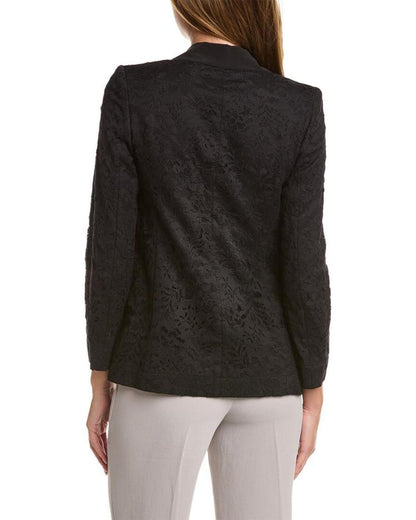 Max Mara Studio Canzone Silk-Trim Blazer