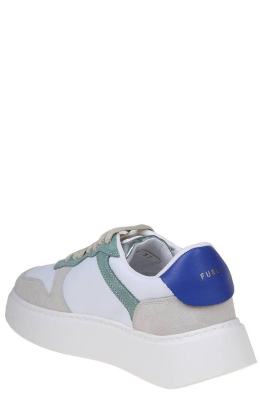 Furla Logo-Perforated Low-Top Sneakers